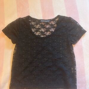 Brandy Melville lace black top